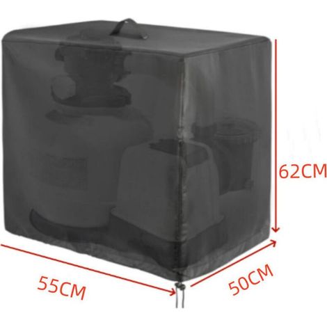 Oxford Couverture De Protection Cylindre Filtre À Sable Depiscine, Isoler Bruit Pompepiscine(55×50×62cm) (1/3)
