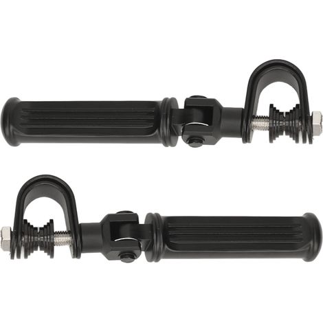 Repose-pieds universels en alliage d'aluminium pour moto et autoroute, 25mm à 32mm, barre de protection pour moteur, noir (1/5)