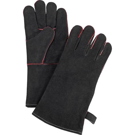 Grillhandschuhe, Leder, 35 x 16 cm, schwarz Texas / Kuchenprofi (1/3)