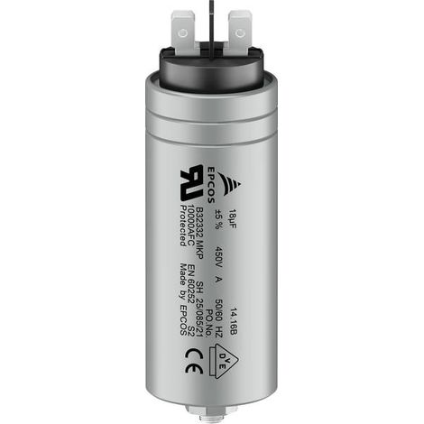 TDK B32332I6206J081 1 pz. Condensatore MKP a innesto 20 µF 450 V/AC 5 % (Ø x L) 30 mm x 93 mm