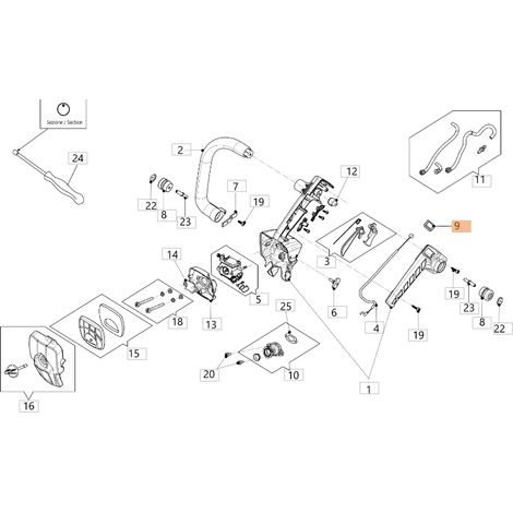 Interruttore ORIGINALE OLEOMAC decespugliatore motosega BC22T - GSTH240 2317032R