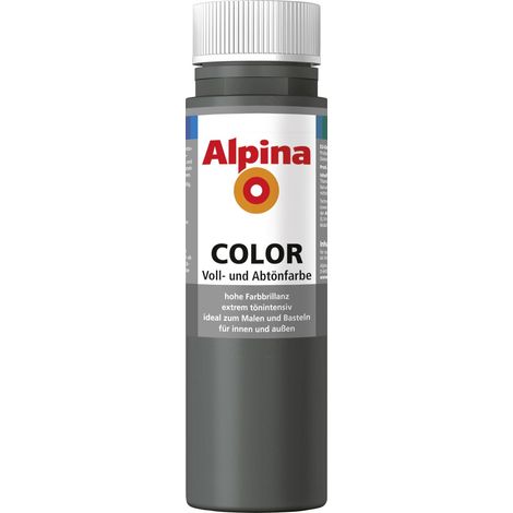 Alpina Color Abtönfarbe dark grey 250 ml Abtönfarbe (1/3)