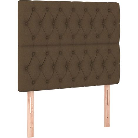 Maison Exclusive - Cabecero de cama marrón oscuro 100x7x118/128 c