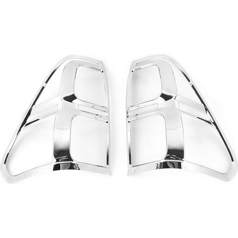 2x Cadre Décoratif Chrome pour Feu Arrière Toyota Hilux Revo SR5 2015-2017, Garniture de Phare Arrière, Moulure Extérieure, Kit de 2 Pièces (1/4)
