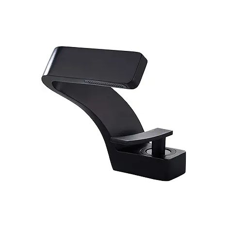Robinet de lavabo à trou unique, mitigeur cuivre eau chaude et froide, robinet cascade noir pour salle de bain (1/5)