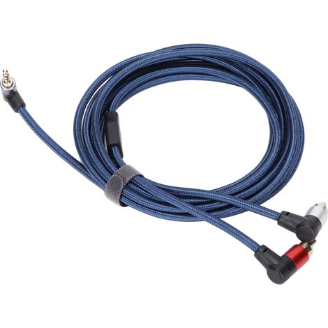 Câble Audio 3.5mm Jack Mâle vers 2 RCA Femelle Anglé pour Smartphone, Tablette, PC - 3 mètres