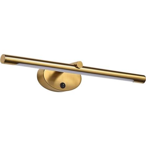Lampe de Miroir de courtoisie, luminaire linéaire de Salle de Bains, Lampes Avant de Miroir à Bande, Appliques murales de vanité, luminaire d'image et d'affichage à LED, Lampes de(46 cm 6000 k)