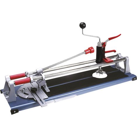 Fliesenschneider 430 mm mit Doppelrohrführung, Löcherstanzer