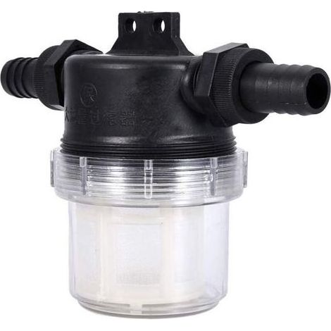 Filtre crépine transparent pour pompe à eau – Maille fine pour protection contre débris – Démontage facile – Interface 20mm (1/5)