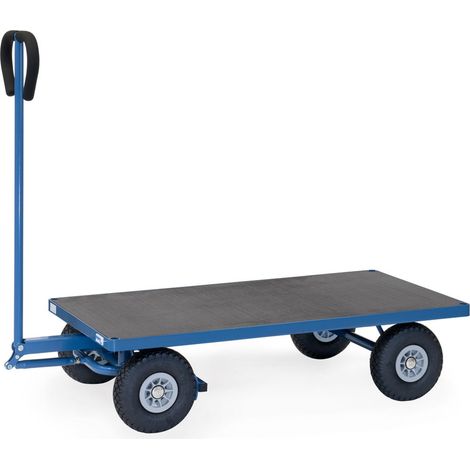 Fetra Handwagen mit Ladefläche aus wasserfestem Sperrholz und Polyurethanbereifung Ladefläche 1260x700mm