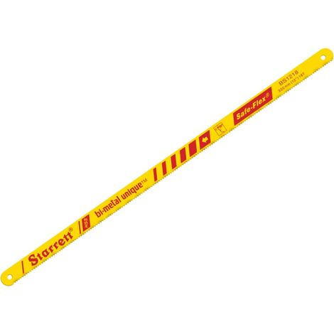 Starrett Bi-Metal Safe-Flex Hacksaw Blade Set – 12-Inch (300mm) Length, 18 TPI, Pack of 2