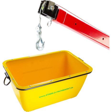 Mörtelkasten 110x67x49cm Mörtelwanne Mörtelkübel Zementwanne 200L kranbar (1/5)