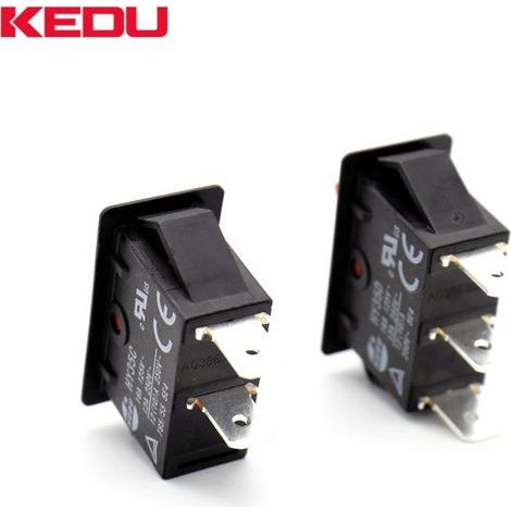 KEDU HY35C Bogen-Drucktaster, 2er-Pack (2 Stück) Miniatur-Wippschalter, Reset-Taste, ultradünnes Bogendesign (1/5)