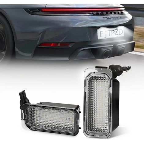 luci a LED per targa compatibili con Ford Fiesta, Focus, C-Max, S-Max, Jaguar XJ, XF, Galaxy 12-30V 18SMD 6500K Luce bianca, CAN senza errori (1/5)