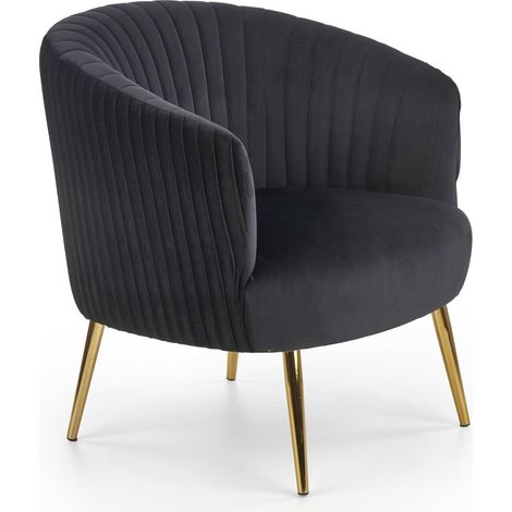Sillón Houston 824, Negro, 80x78x72cm, Tapiz, Patas: Metal, 0 (1/5)