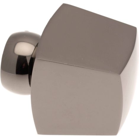 1 Embout Cube - Argent Vieilli - Diamètre 28
