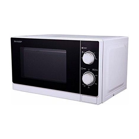 Sharp R-600WW Micro-ondes combiné noir et blanc 20L