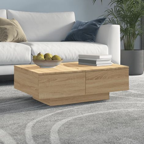 Couchtisch Wohnzimmertisch Sofatisch Sonoma-Eiche 90x60x31 cm Holzwerkstoff DE91649 (1/5)