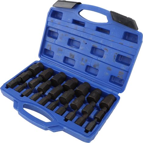 Kit de 25 extracteurs de vis SAE, outil efficace pour retirer les boulons hexagonaux, idéal pour la mécanique automobile et les travaux d'ingénierie à domicile. (1/5)
