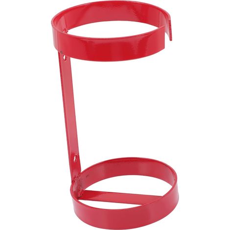 Support D'extincteur Crochet Robuste en Métal Rouge Montage Mural Facile pour Voiture et Maison pour Extincteur de Feu 2kg (1/5)