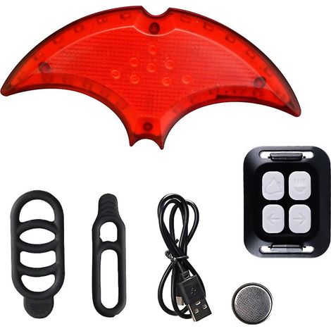 Clignotant de vélo rechargeable avec chargement USB et télécommande.-AquaForge (1/5)