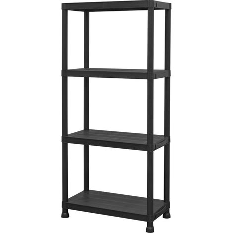 Sealey APPR4 Plastic Racking Unit with 4 Shelves 25kg Capacity Per Level (1/3)