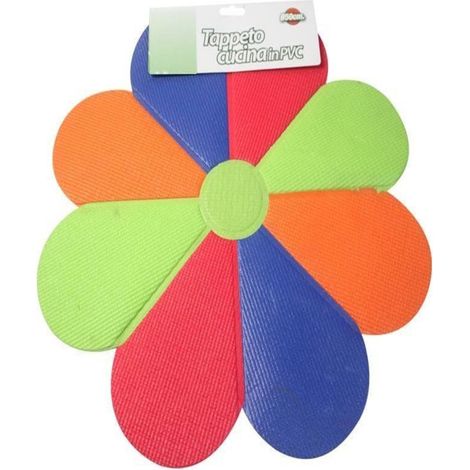 Tappeino Antiscivolo Bagno Cucina Multiuso 40x60cm Fiore Colorato