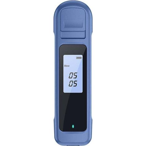 Alcootest numérique, appareil USB pour la mesure sans contact de l'alcoolémie, bleu (1/2)