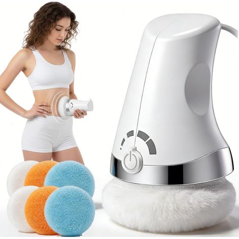 Masseur Anti Cellulite Electrique Vibra pro Cellulite Massage avec 6 Coussinets Lavables pour Soulever, Raffermir et Lisser la Peau (1/5)