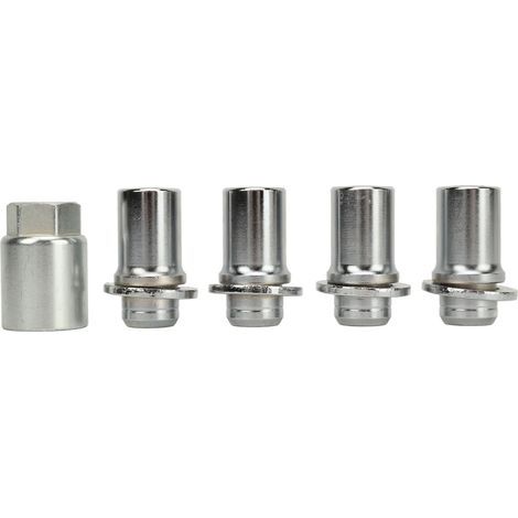 Écrous de roue antivol M12 x 1,5 - Lot de 4 pièces - Jeu de verrouillage pour jantes en alliage - Compatible Toyota Corolla 2009 à 2013 (1/5)