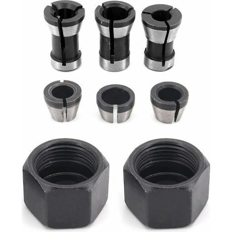 Chuck Head, Drill Chuck, 6mm 6.35mm 8mm Adapter Head Converter, 6 Pieces (1/4)
