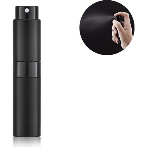 Distributeur de parfum en aluminium 8ml Rechargeable Vide, Atomiseur de parfum de voyage pour femmes et hommes, Flacon d'atomiseur de voyage (1/5)