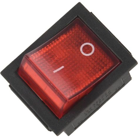 Interrupteur À Bascule ON OFF 4 Broches 15A 250V 20A 125V AC 28x22mm (1/4)