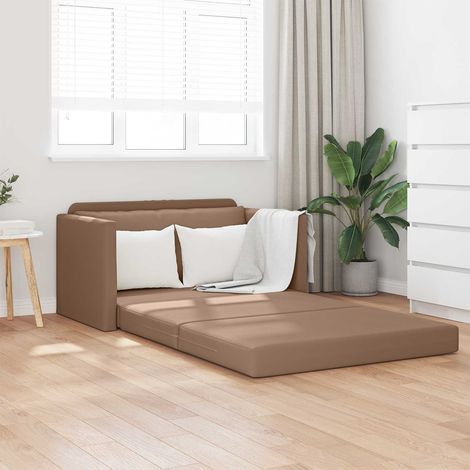 Schlafsofa Cappuccino 124 x 71 x 78 cm Kunstleder (1/5)