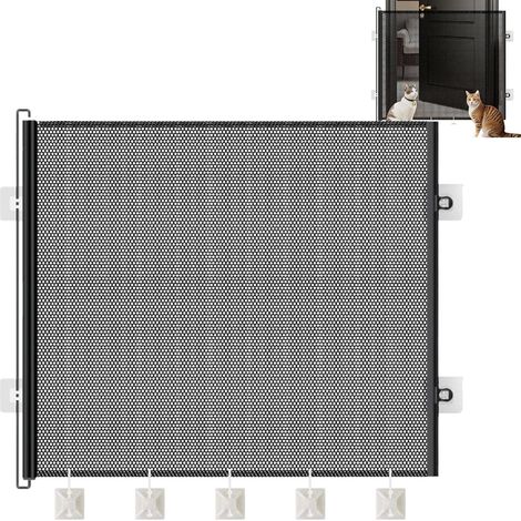 chat intrieur grille de scurit tlescopique pour animaux de (1/5)