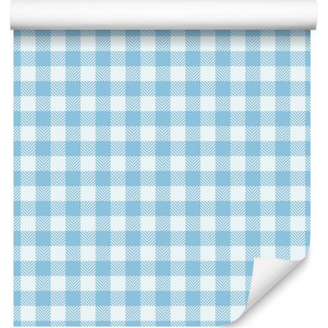 Tapetenstoffmuster Celadon, Azurblau und Weiß für Wohn- und Schlafzimmer 50x1000 cm (1/5)