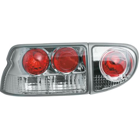 Coppia fanali posteriori - compatibile per  Ford Escort Mk6 (1/95-7/00) - Cromo