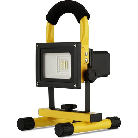 REV SPOT 2707212060 - Lampe LED de Arbeitsleuchte mit Batterie, 13 W, 1200 lm, IP44, Farbe schwarz und gelb