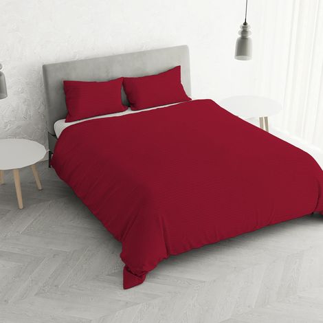 Housse de Couette Stripes, Polyester, Bordeaux, 2 Places (1/5)