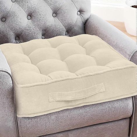 Rehausseur pour fauteuil/chaise de salle à manger grande taille (50 x 50 cm) + tapis de sol de 10 cm d'épaisseur (1/5)