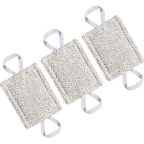 Cale-porte - 3 Pièces - Amortisseur de porte - Polyester - Tapis insonorisant pour porte - Facile à installer - Réduit le bruit - Convient aux portes - 10×8 cm - Beige (1/5)