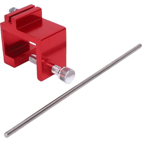 Kettenrichtwerkzeug für Motorräder, präzise und optimale Leistung, Aluminiumlegierung 08-0048, universell für Motorräder und ATVs, rot (1/5)