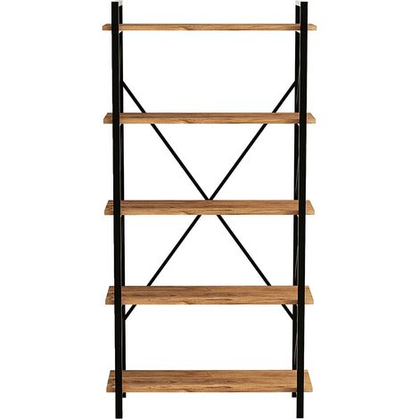Scaffale Kailua 175 , Aperto tutto parete di fondo, Truciolare laminato, 180x100x34cm (1/5)