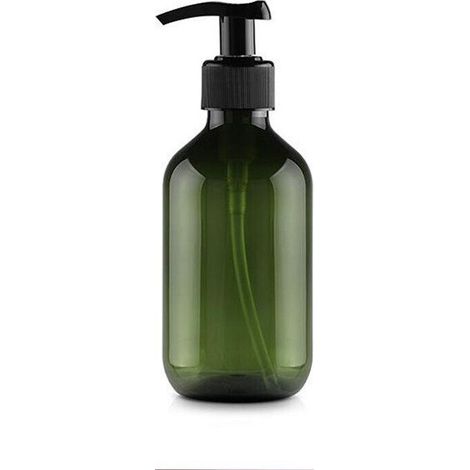 Bouteille en plastique avec pompe - Bouteille à pompe rechargeable de 500 ml - Bouteille de savon pour la cuisine et la salle de bain (verte)-AquaForge (1/5)