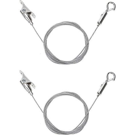 Bilderhaken aus Edelstahldraht, 11,2 x 4 x 3,5 cm (2er-Set). – AquaForge