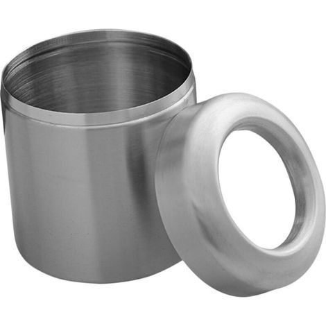 Alipis Poubelle Ronde de Acier Inoxydable pour Comptoir avec Couvercle Basculant pour Bureau et Salle de Bain (1/5)