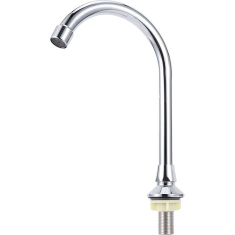 Robinet d'eau froide simple en cuivre à pédale G1/2 po, actionné au pied, pour la maison et l'hôpital. (1/5)
