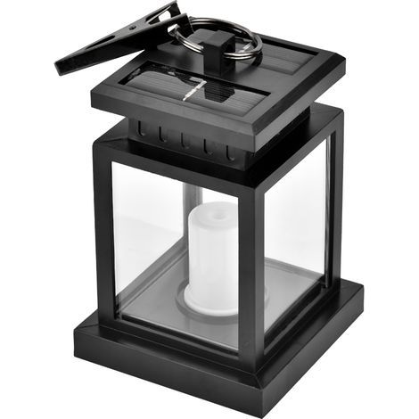 Solarbetriebene LED-Wandlaterne für Garten, Außenkerzenlicht, Zaun- und Rasenleuchte, wasserdicht, Terrassendekoration (1/5)