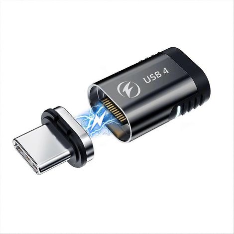 140-W-Magnet-USB-4.0-Netzteil, USB-C-auf-Typ-C-Konverter, 40-Gbit/s-Schnellladefunktion, Konverterkabel, 8K-60-Hz-Anschluss, USB-Typ-C-Adapter, A (1/5)