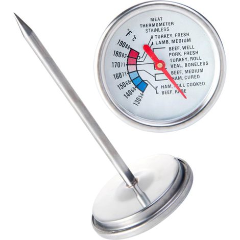 STOBAZA Thermomètre à Steak Viande Aiguille, Sonde Inox Argentée (1/5)